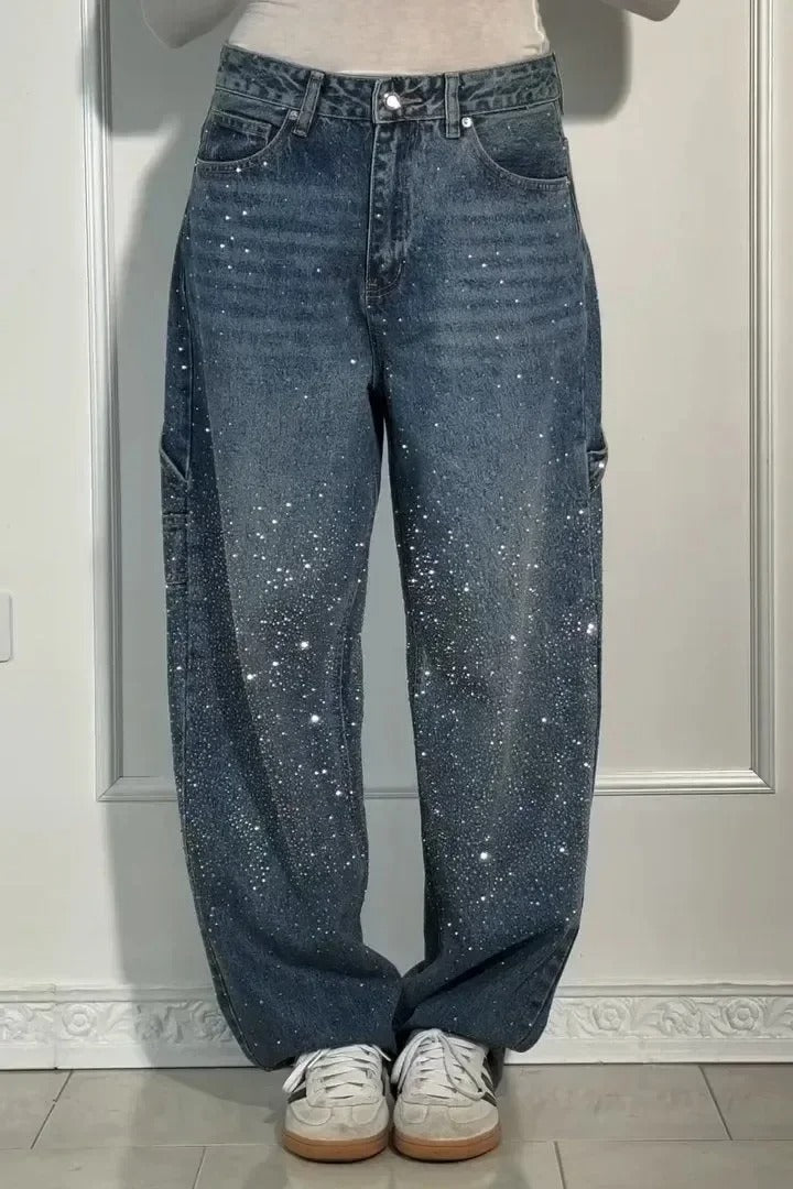 Violet High-Waisted Wide-Leg Pants
