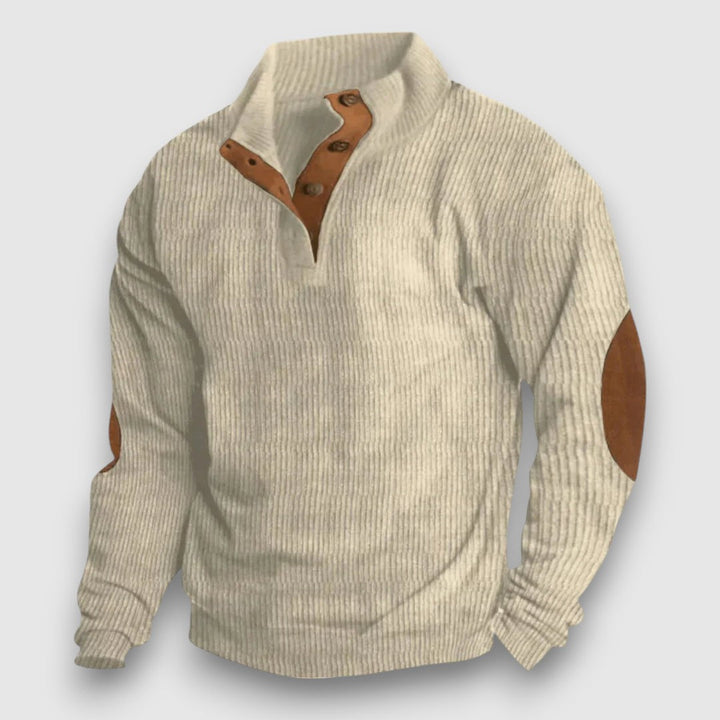 Matt | Textured Knit Sweater with Buttons
