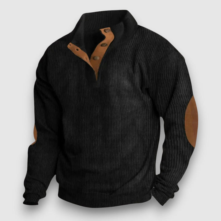 Matt | Textured Knit Sweater with Buttons