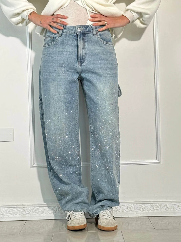 Violet High-Waisted Wide-Leg Pants