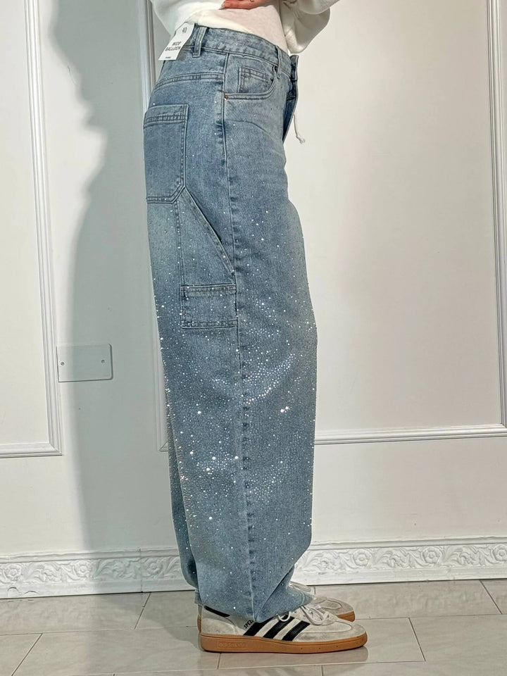 Violet High-Waisted Wide-Leg Pants