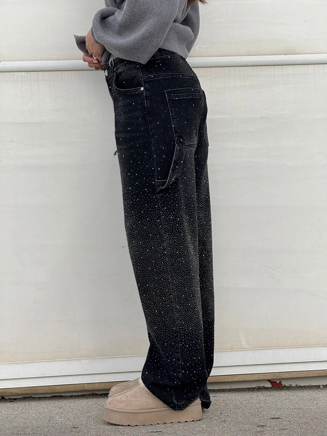 Violet High-Waisted Wide-Leg Pants