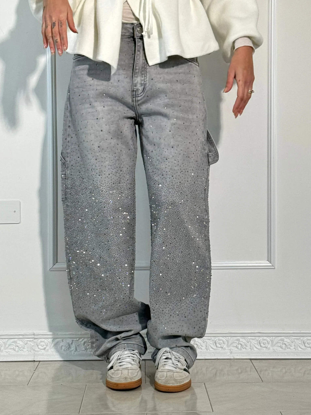 Violet High-Waisted Wide-Leg Pants