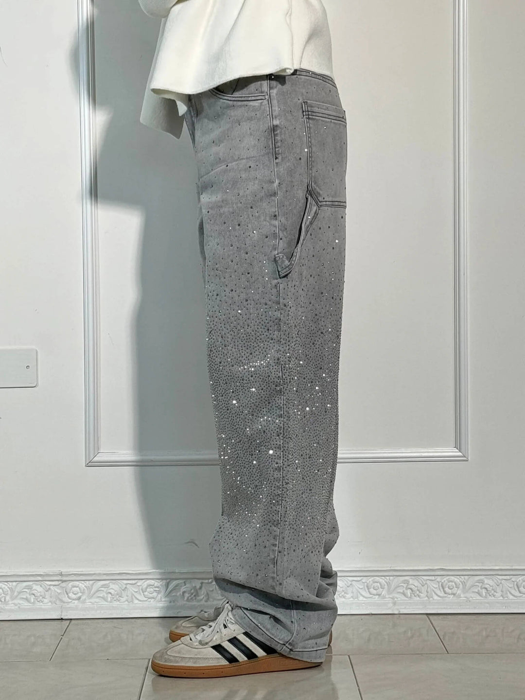 Violet High-Waisted Wide-Leg Pants