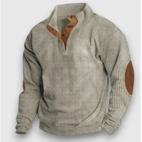 Matt | Textured Knit Sweater with Buttons